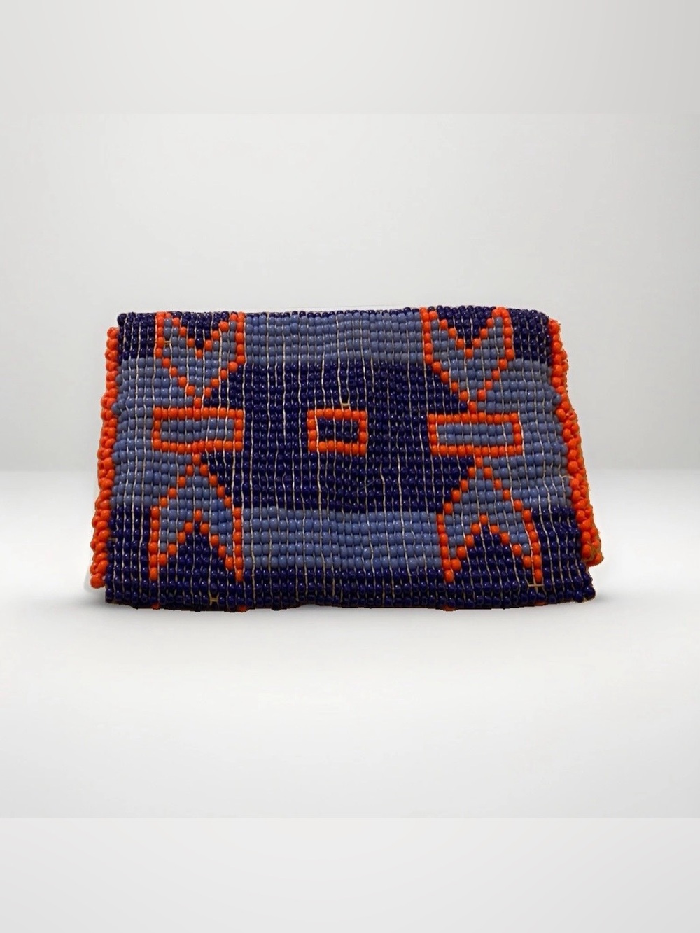 Handcrafted Native American-style seed bead Small Flat Storage Pouch